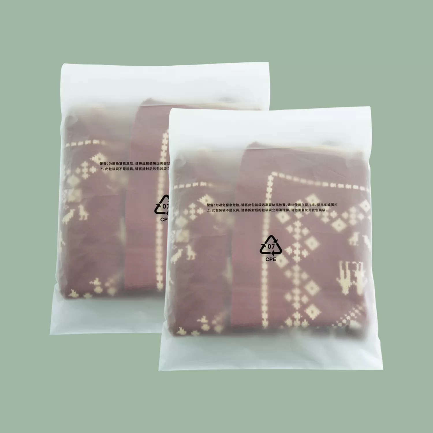 CPE Slider Packaging Bag