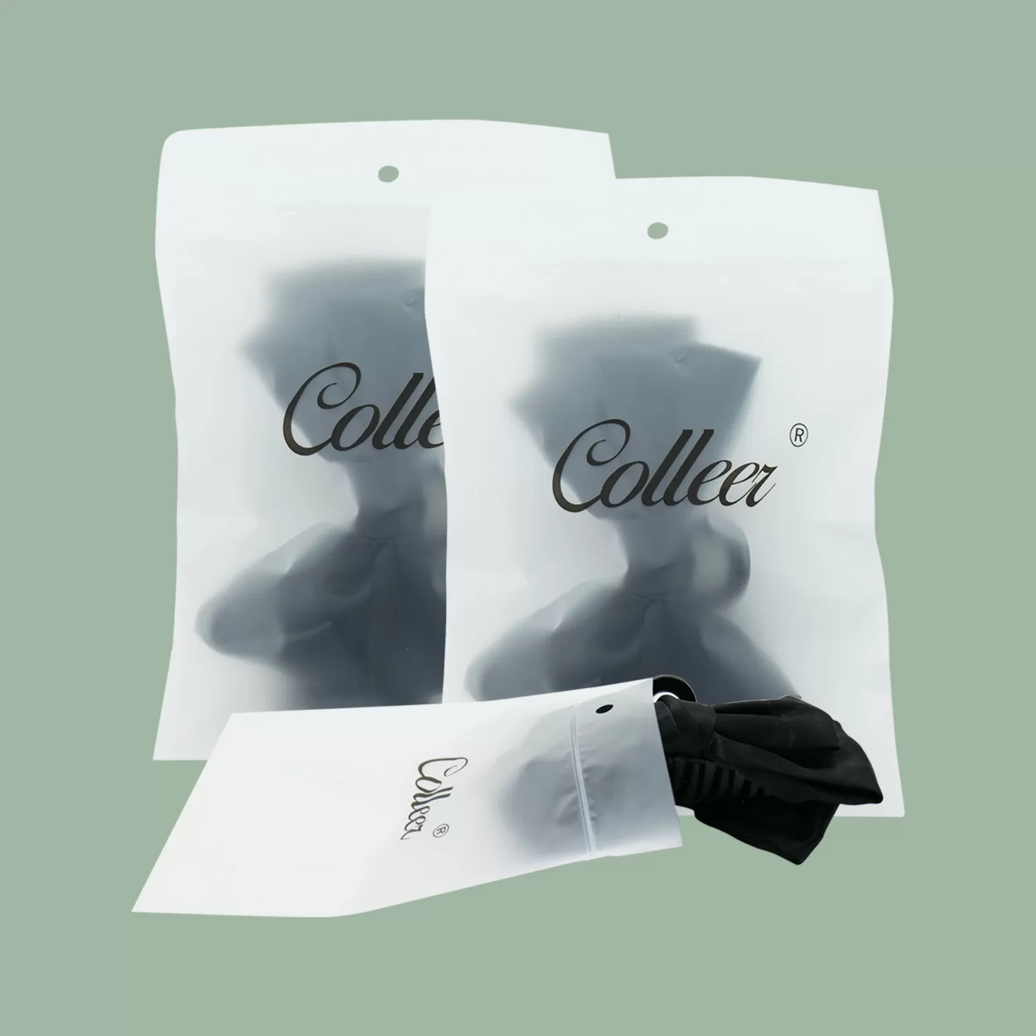 CPE Reclosable Packing Bag for Bowknot