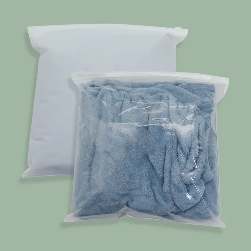 GRS Certified CPE Zipper Bag for Clothing